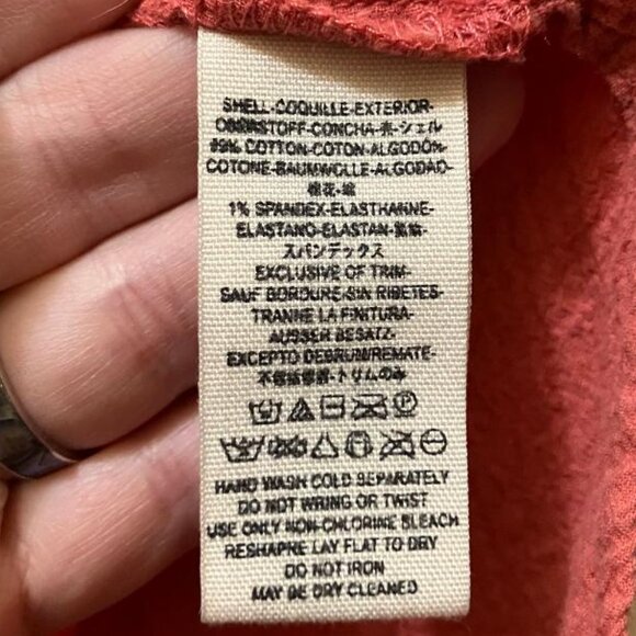 Free People Coral Love Her Madly Oversized Textured Button Up Tunic Top Medium - Picture 4 of 5